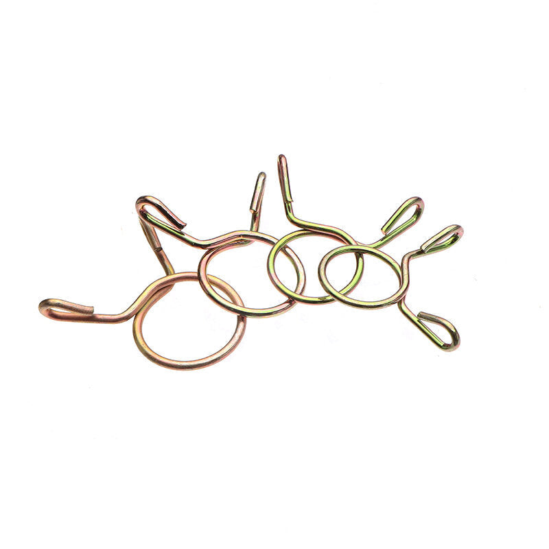 250Pcs Fuel Line Silicone Vacuum Hose Clamps Tubing Spring Clips Clamps Tube Clamps Fastener Assortment Kit
