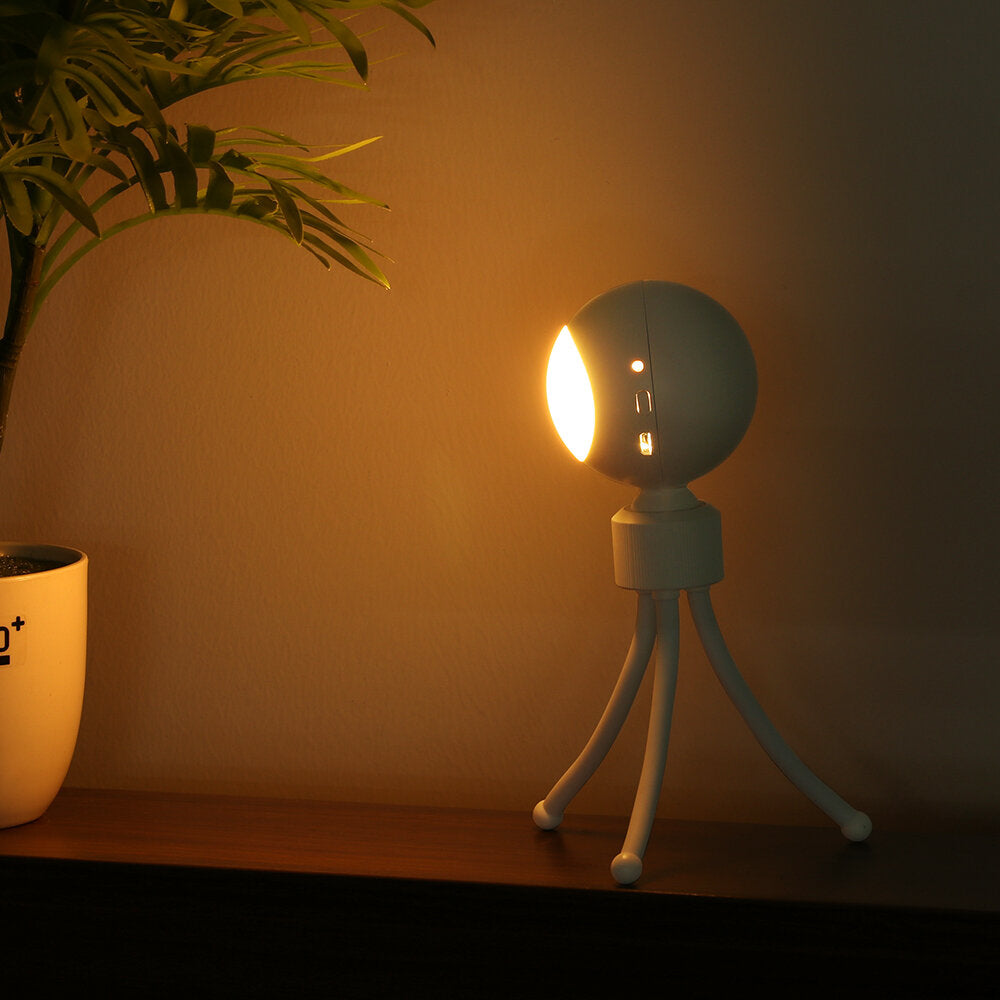 Smart Acoustooptic Control Night Light 3200K Color USB Charging 360 Adjustable Reading Light Rechargeable Table Lamp