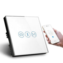 Smart Wi-Fi Touch curtain Switch Compatible with Amazon Alexa and Google Assistant 110-240V 2.4 GHz