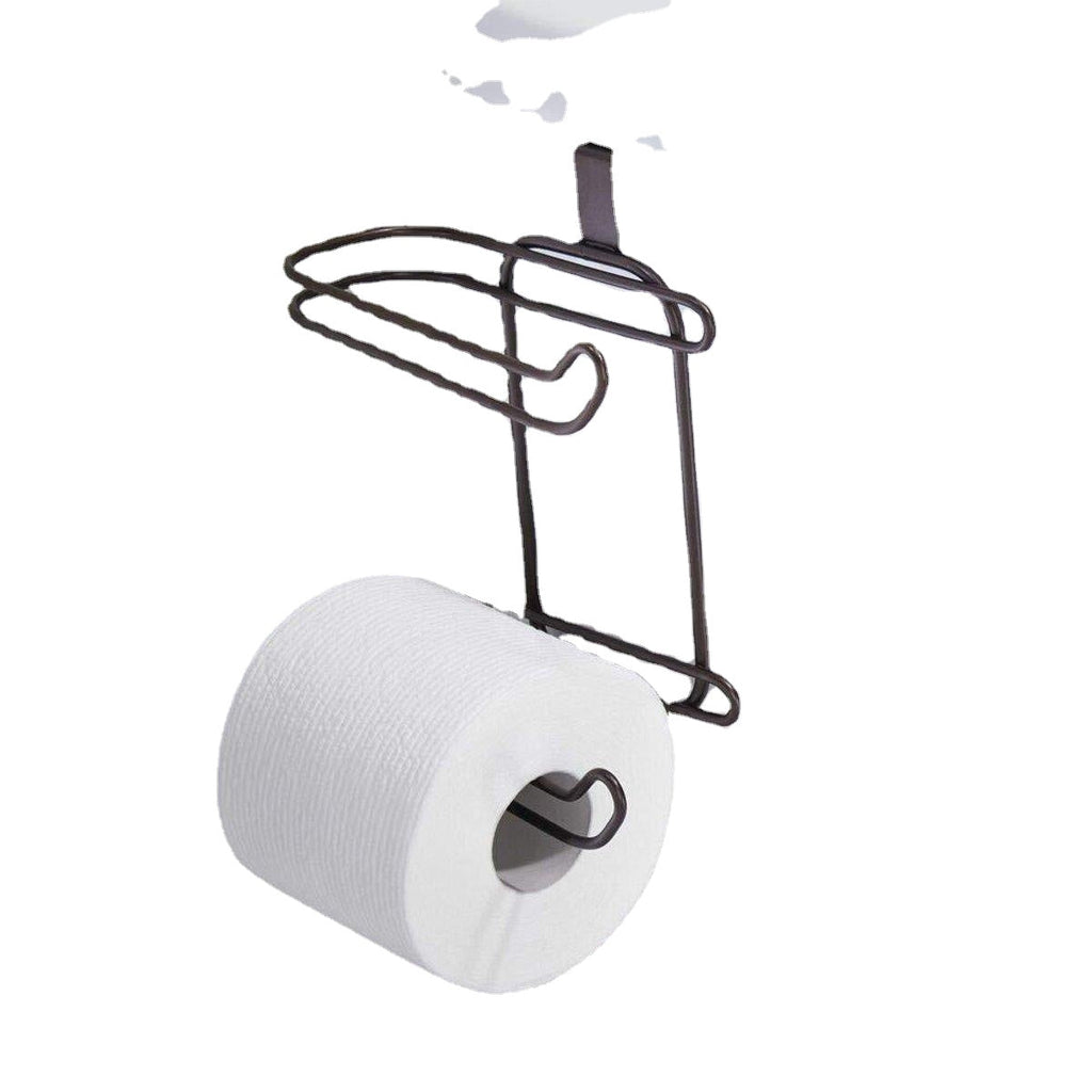 Roll Paper Holder Toilet Tissue Towel Storage Organizer Hanging Shelf Rack Kitchen