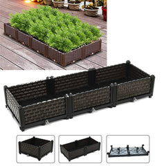 Raised Garden Bed Flower Vegetable Planter Herb Box Planter Deck Indoor Outdoor