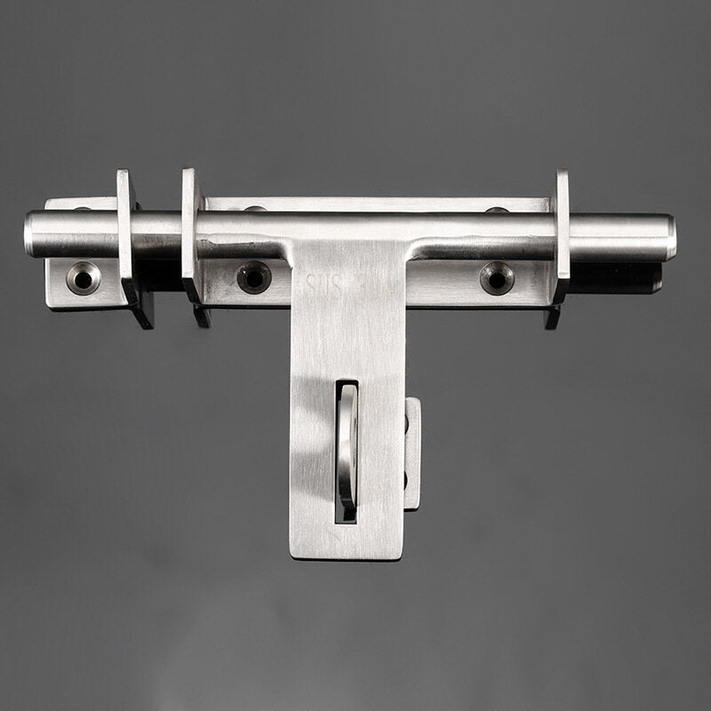 Sliding Bolt Gate Latch Door Thickened 304 Stainless Steel Barrel Bolt Door Latch Door Hasp with Padlock Hole