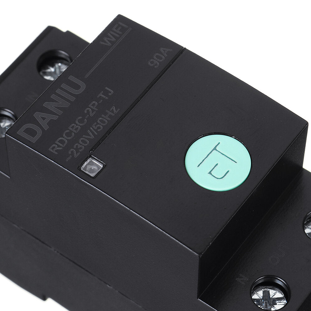 Smart 90A WIFI Circuit Breaker Voltage Energy Power kWh Meter Time Timer Relay Switch Voltmeter Ammeter Remote Control
