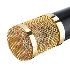 Condenser Microphone Kit Pro Studio Audio Recording Mic for Live Broadcast Mobile Phone PC Computer with Stand Shock Mount
