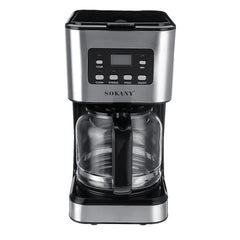 220V Coffee Maker 12 Cups 1.5L Semi-Automatic Espresso Making Machine Stainless Steel