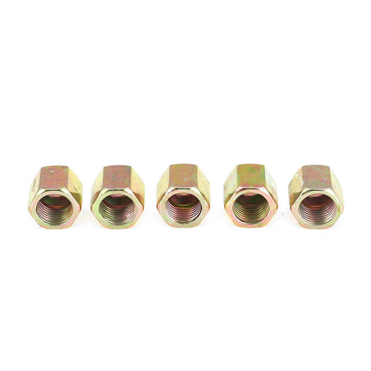 5Pcs 3/16" Copper Brake Line Pipe Fittings Female End Union Metric Nuts M10 x 1mm