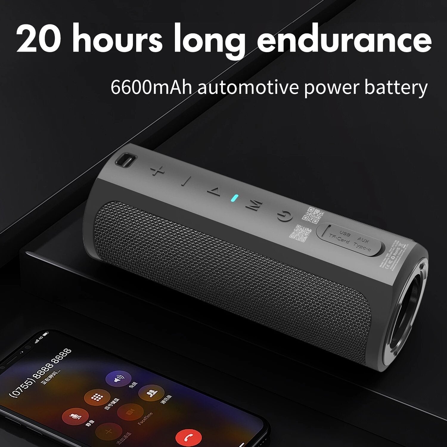 Bluetooth Speaker 50W Loud Stereo Sound Waterproof Wireless Outdoor 20H Playtime Deep Bass Portable Subwoofer
