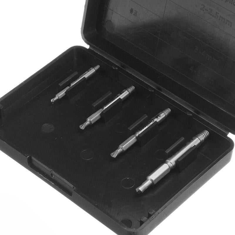 4pcs Small Size Double Side Damaged Screw Extractor Bolt Stud Remover Tool