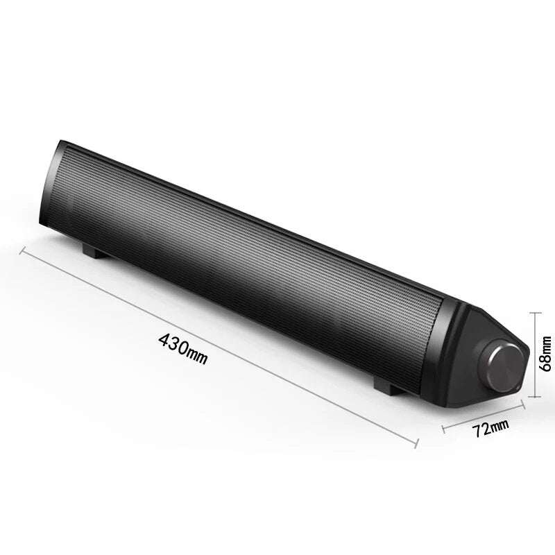 Computer Audio Desktop Wireless Bluetooth Speaker Subwoofer Bass Surround Sound Box for PC Laptop Tablet MP3 MP4