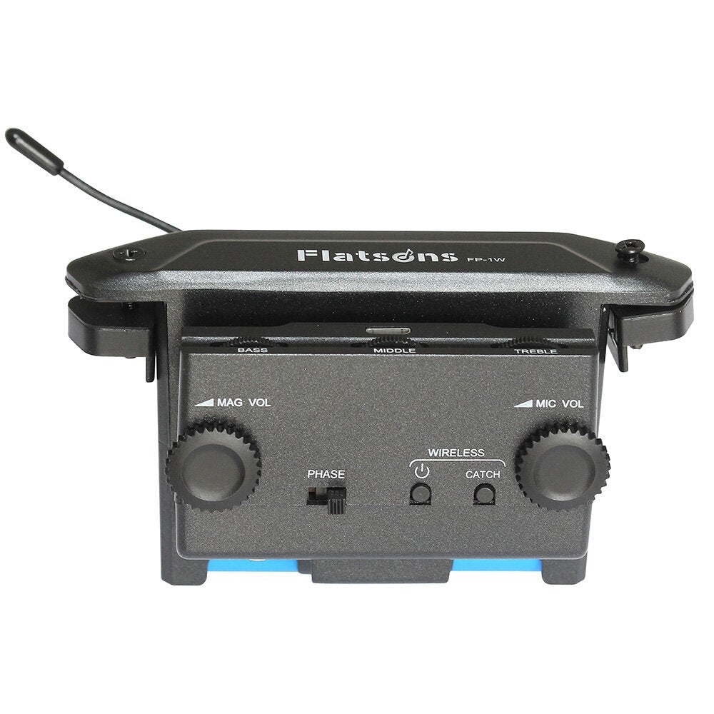 Multi-functional Acoustic Guitar Pickup Sound Hole Pickup with Volume/Bass/Middle/Treble Controls Phase Switch