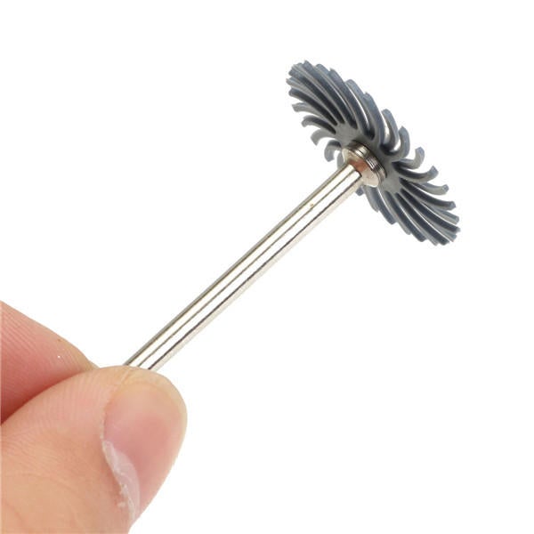 12pcs 1/8 Inch Shank Bristle Brushes 80/120/220/400 Grit Disc Brushes