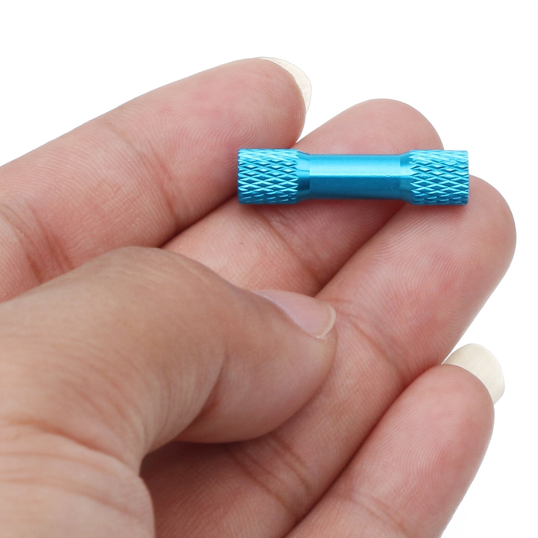 10Pcs M3 25mm Knurled Standoff Aluminum Alloy Multicolor
