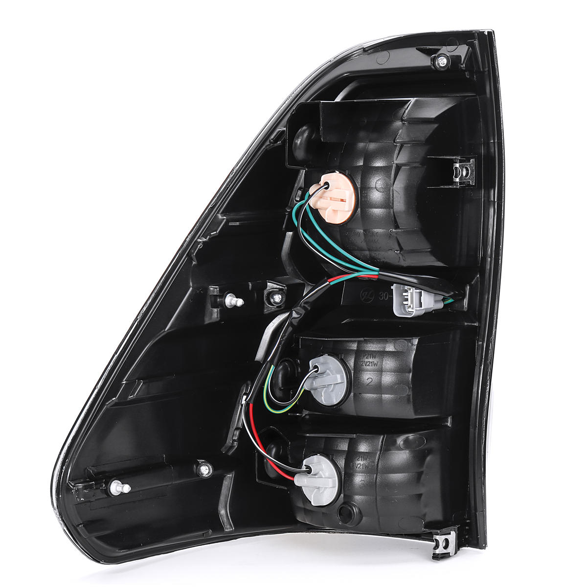 Car Rear Left/Right Tail Brake Light Assembly With Wiring Smoke Black