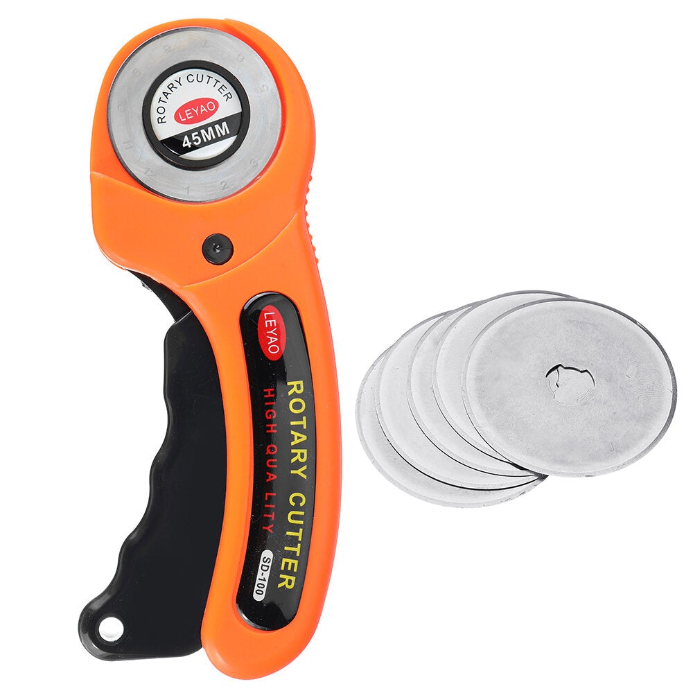 45mm Rotary Cutter Leather Cutting Tool Fabric Cutter Circular Blade DIY Sewing