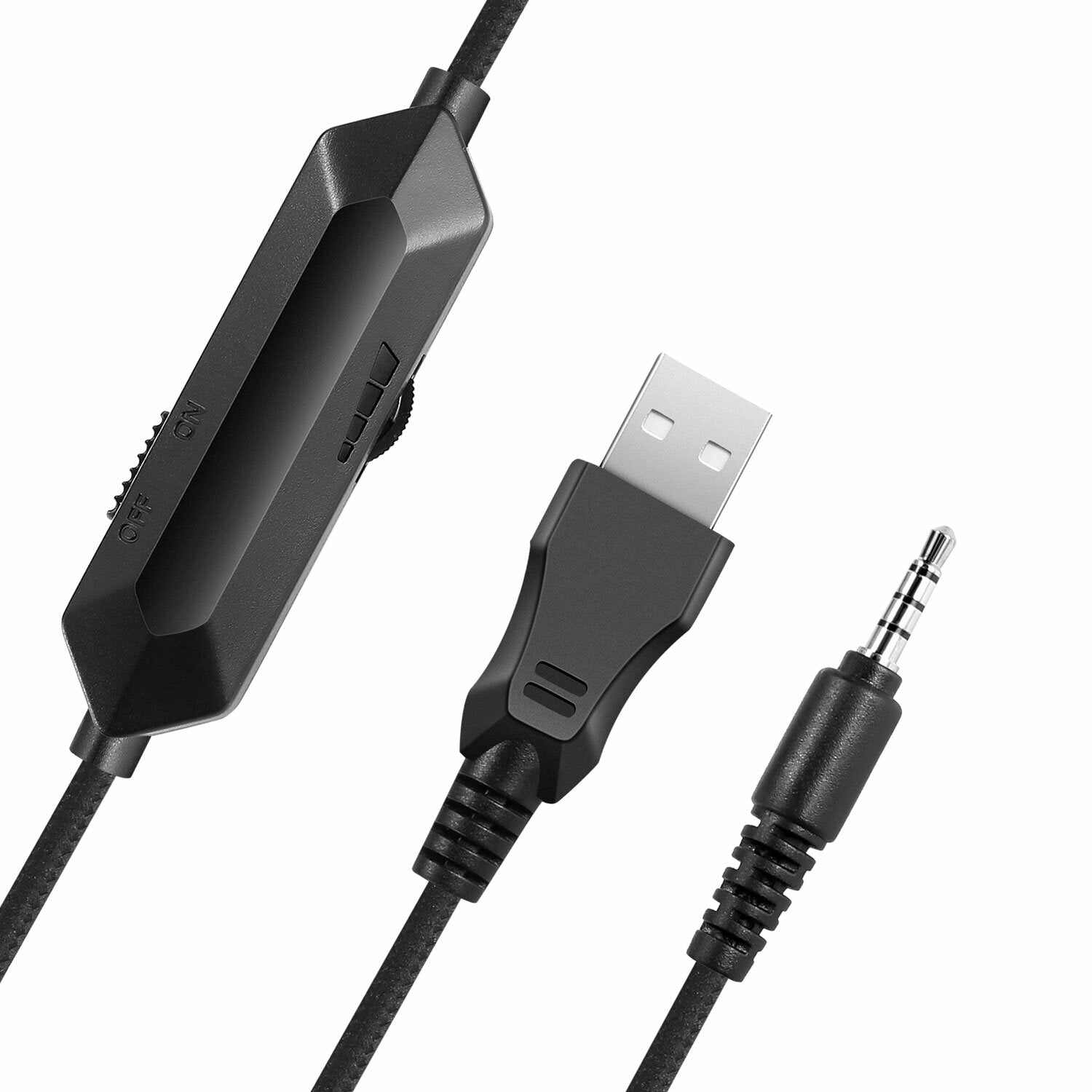 Gaming Headset USB 7.1 3.5mm Wired Deep Bass Stereo LED Light Headphone with Mic for PS4 Xbox PC Laptop Gamer