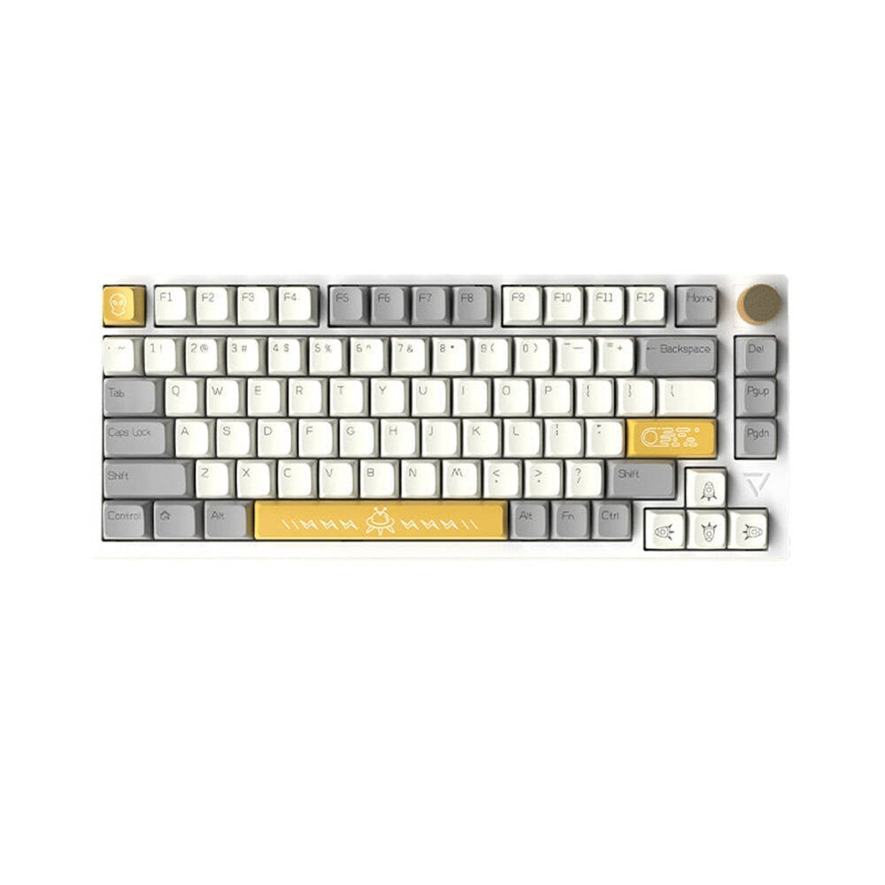 Mechanical Keyboard 81 Keys PBT Sublimation MDA Profile Keycaps Triple-Mode