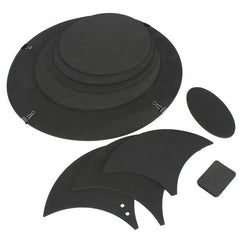 10Pcs Bass Snare Drum Sound off Mute Silencer Drumming Rubber Practice Pad Set