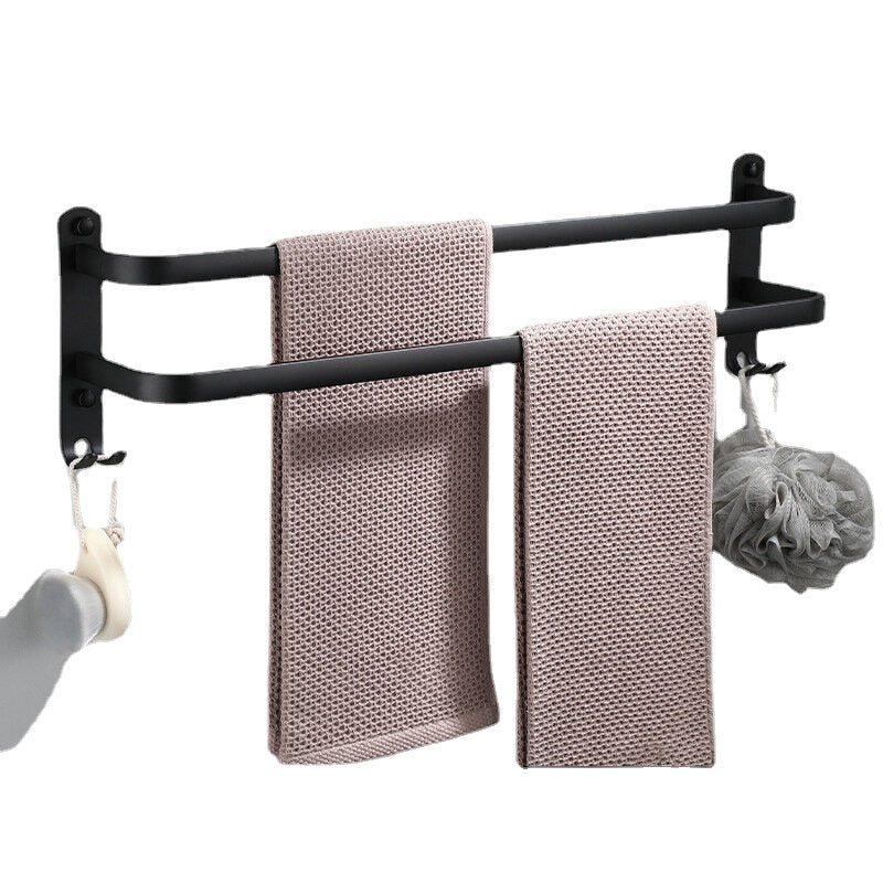 40/50/60cm Double Pole Space Aluminum Towel Racks No Punching Towel Racks