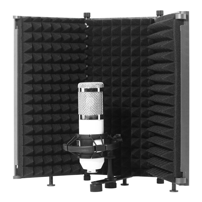 Foldable Microphone Acoustic Isolation Shield Foams Studio Panel for Recording Live Broadcast