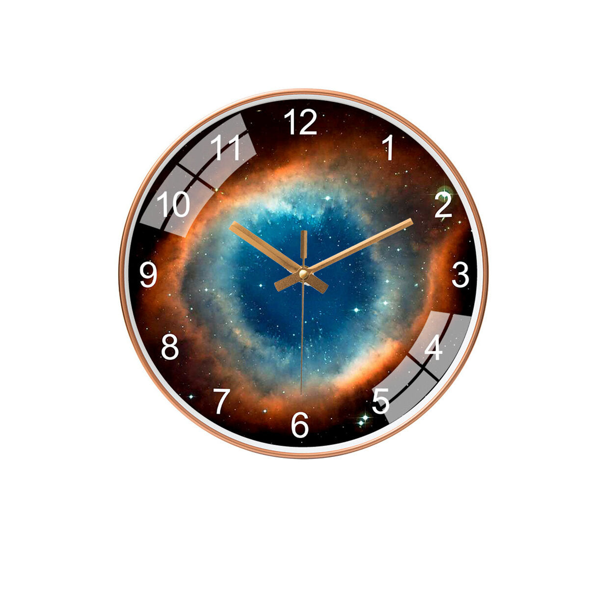 12 Inch/30cm Star Space Galaxy Wall Clock Silent Living Room Bedroom Creative Hanging Clock Home Office Ornament
