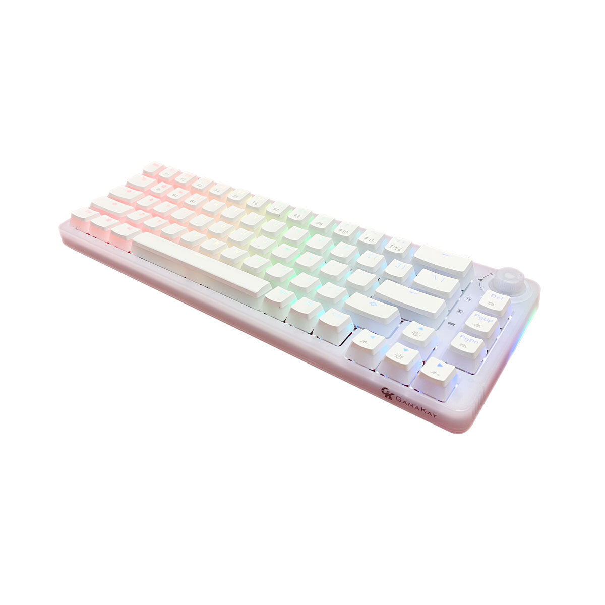Mechanical Gaming Keyboard Customized Keyboard 67 Keys Hot Swapable Triple Mode Type-C Wired Bluetooth 2.4G Wireless With Rotate Button