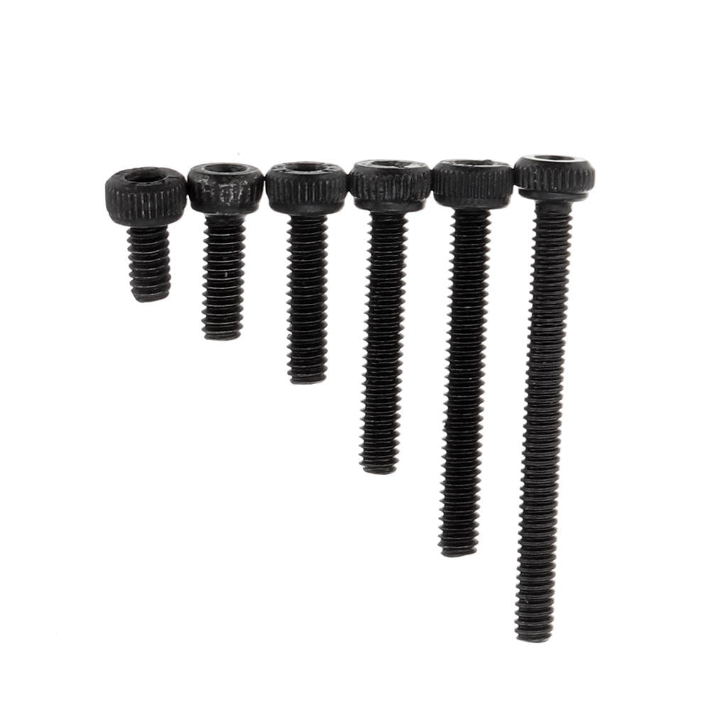 1080Pcs M2 M3 M4 Hex Socket Cap Head Screw Carbon Steel 12.9 Grade Bolt Nut Assortment Kit 4-30mm