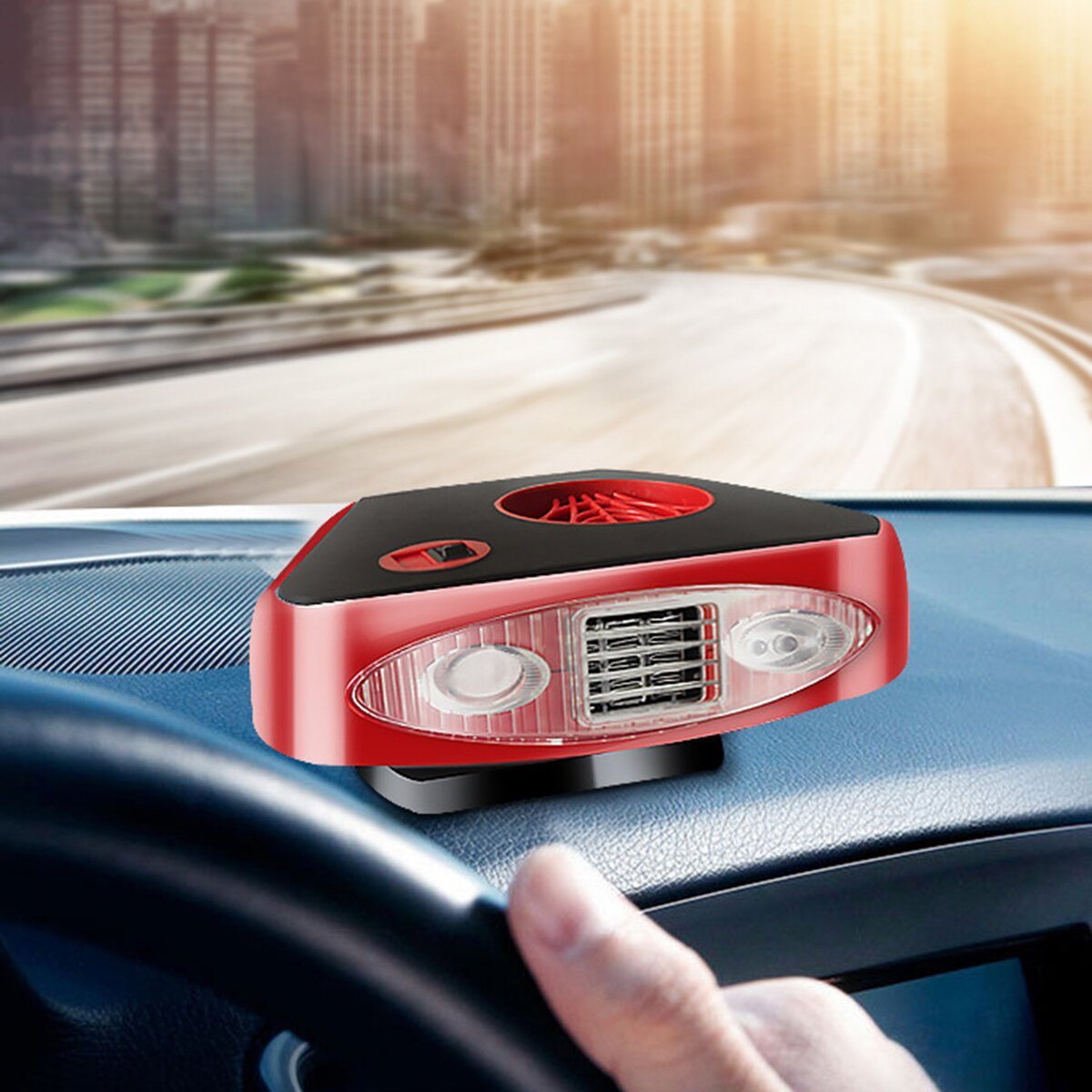 2 in 1 Car Heater Windscreen Defogger Defroster Heating Cooling Fan Hot and Cold Dual Use