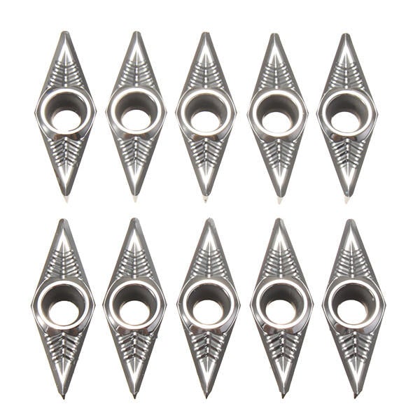10pcs Carbide Inserts Lathe Tool for Aluminum