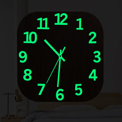 Luminous Clock Wall Clock Living Room Stereo Large Digital Enhancement Long Effect Luminous Clock Bedroom Wall Watch