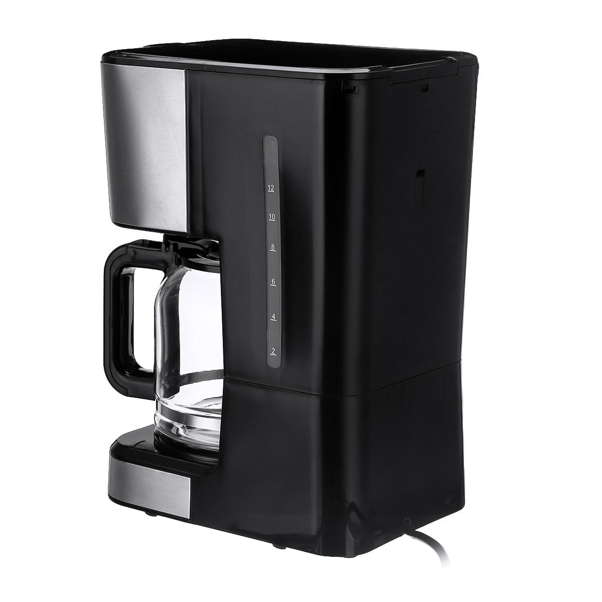 220V Coffee Maker 12 Cups 1.5L Semi-Automatic Espresso Making Machine Stainless Steel