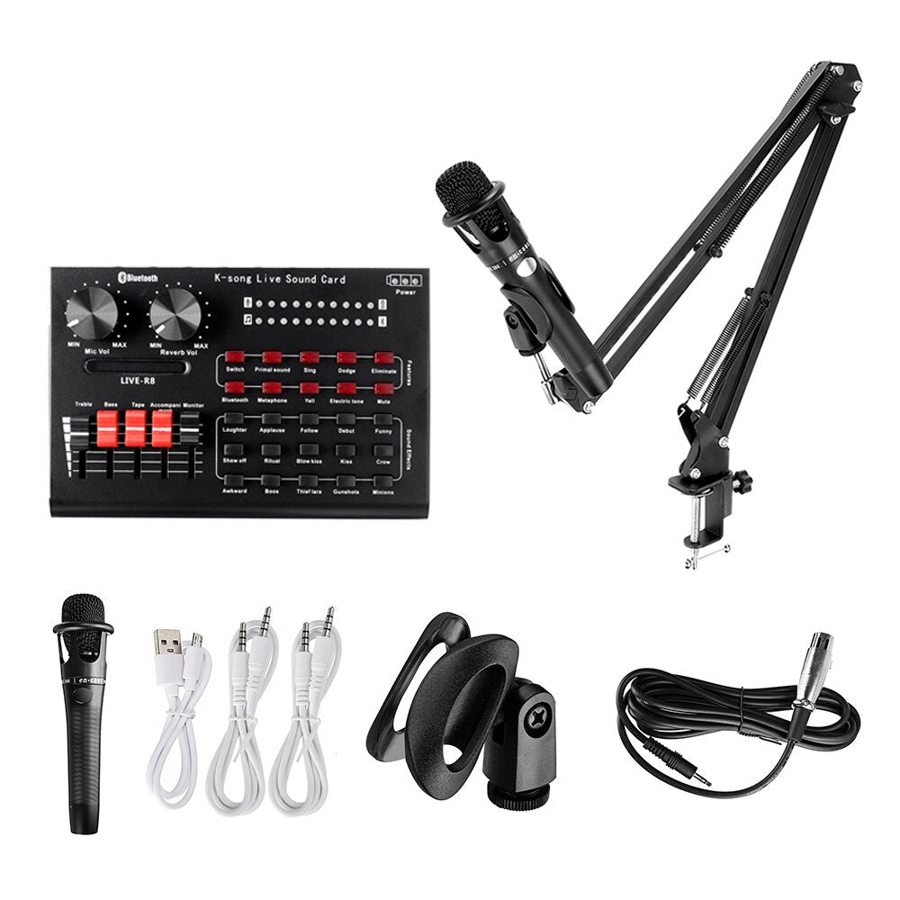 Sound Card Set BM800 Microphone Recording Microphone for Sing Song Artifact