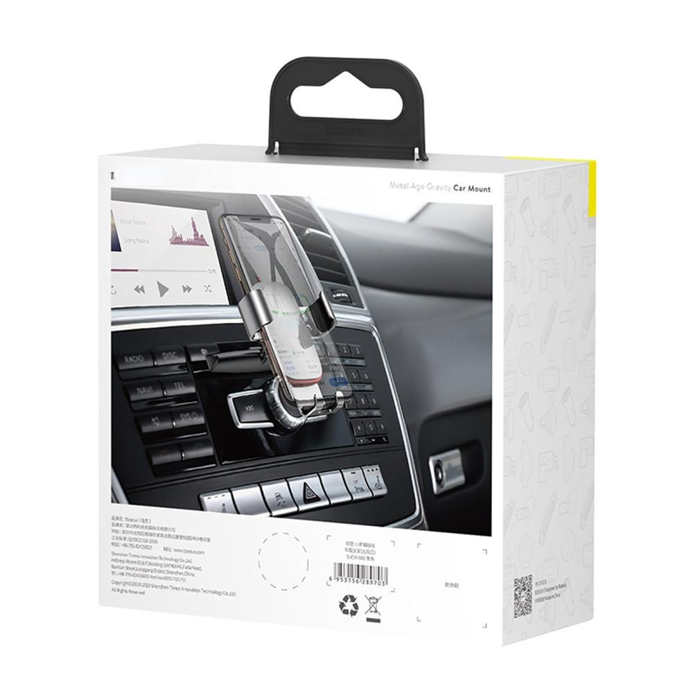 Metal Gravity Linkage Auto Lock CD Slot Car Mount Holder Stand