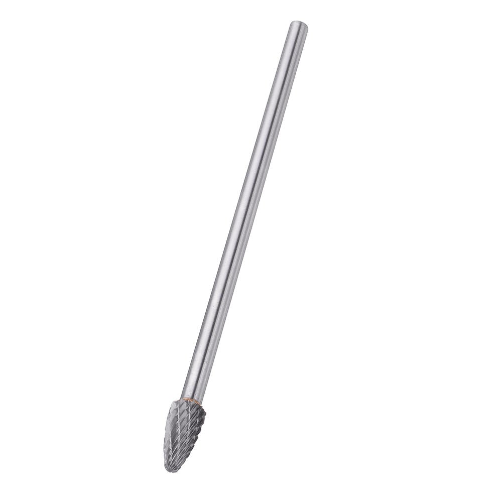 4Pcs 150-160mm Tungsten Carbide Rotary Burr Set 6mm Shank for Die Grinder Drill DIY Woodworking Metal Carving Polishing Engraving Drilling