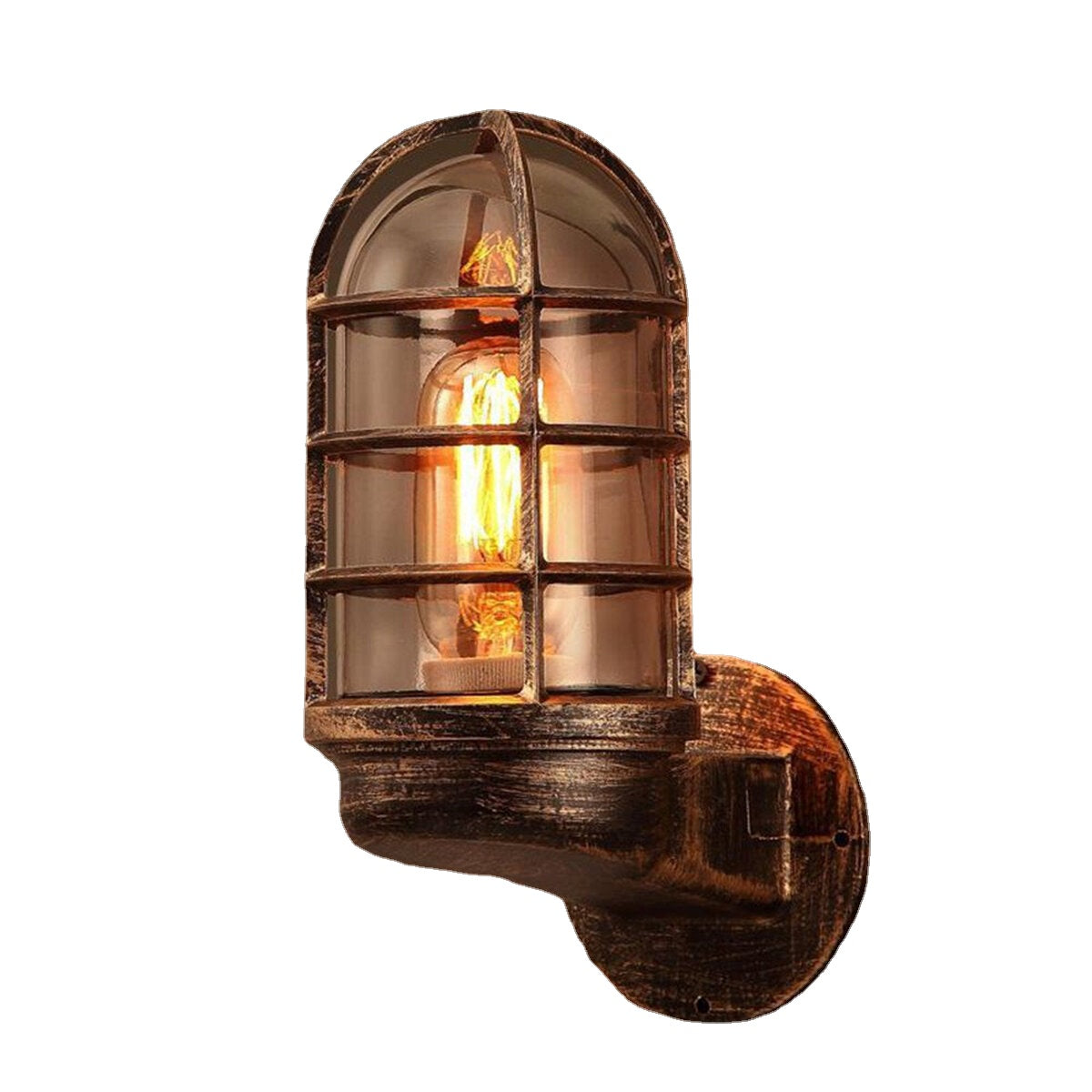 Wall Lamp Iron Rustic Copper Steampunk Lamp Sconce