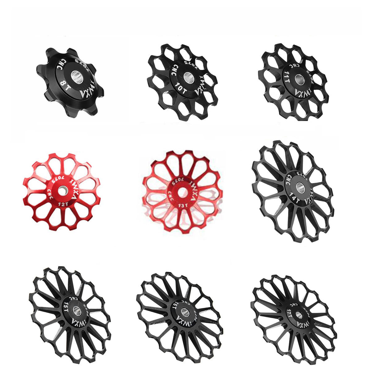 Aluminum Alloy Bicycle Derailleur Pulley Wheel Cycling Guide Roller Ceramic Bearing