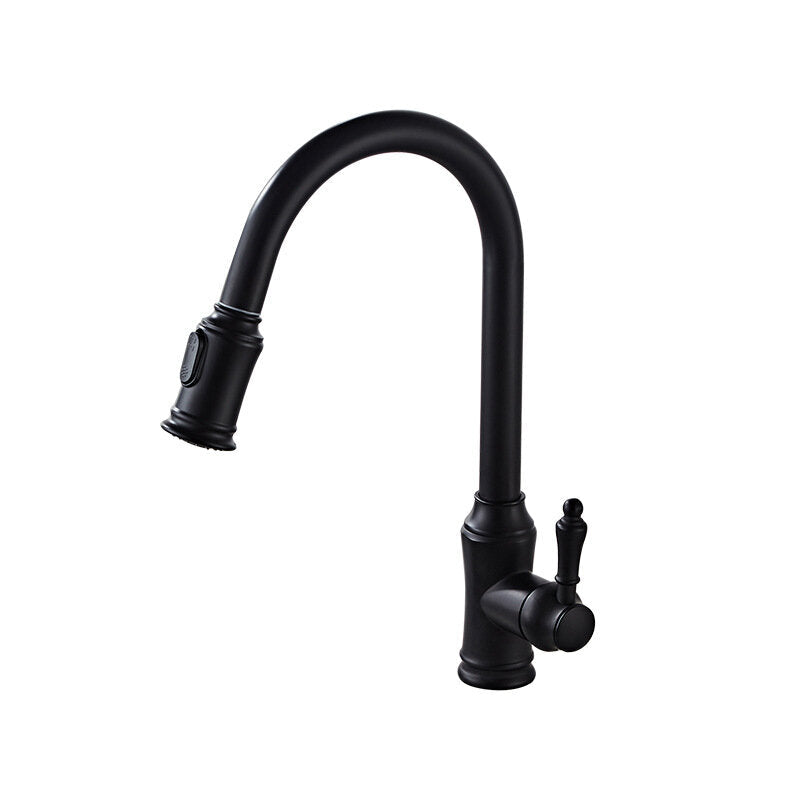 Brass Pull Out And Splash Proof Faucet Hot Cold Mixing Dual Mode Kitchen Sink Wash Basin Tap