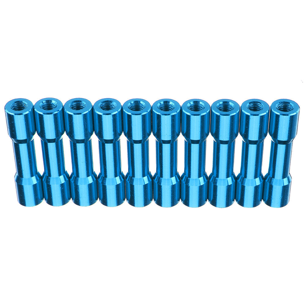 M3AS12 10Pcs M3 25mm Aluminum Alloy Standoff Spacer Round Column MultiColor Smooth Surface