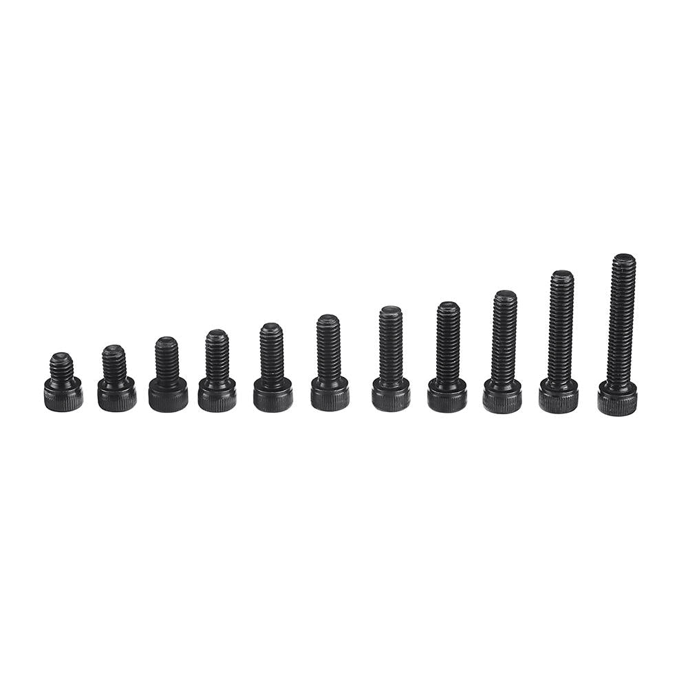 92Pcs M6 12.9 Grade Carbon Steel Hex Socket Cap Head Screw Bolt 8-35mm Set
