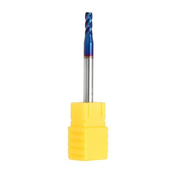 5pcs 2-8mm HRC65 Blue NACO Coated Round Nose Milling Cutter 4 Flutes End Mill CNC Tool