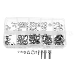 Steel Phillips Pan Head Screws Nuts Assortment Kit M2/M2.5/M3/M4/M5 160Pcs