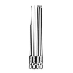 4Pcs 150mm Magnetic 3.0-6.0mm Flat Head Slotted Tip Screwdrivers Bits