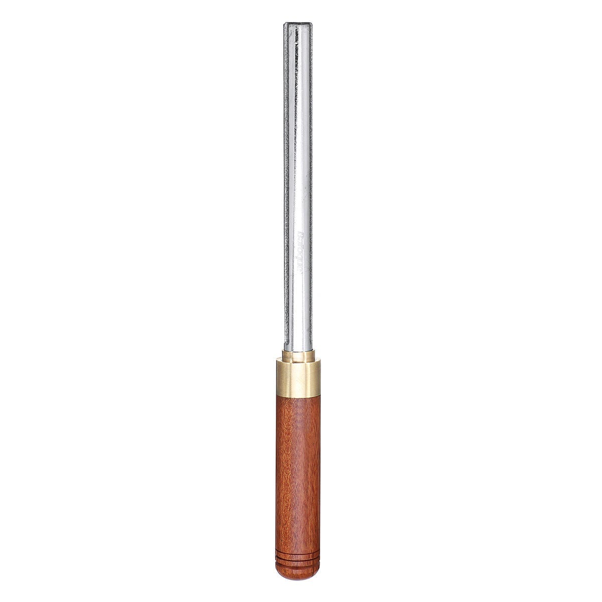 Guitar Fret File Guitar Fret Dressing Metal File with 3 Size Edges Wooden Handle Guitar Repair Tool