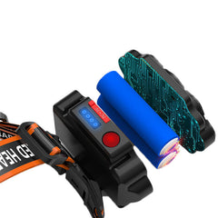 4-Modes 8*XPG LED Headlamp USB Rechargeable Long Shoot Camping Head Light 18650 Fishing Lantern Waterproof Head Torch Flashlight