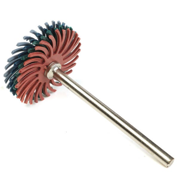 12pcs 1/8 Inch Shank Bristle Brushes 80/120/220/400 Grit Disc Brushes