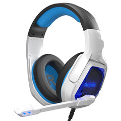 Gaming Headset Virtual 7.1 Sound Effect USB Interface Omnidirectional Flexible Microphone for PS4 Laptop PC