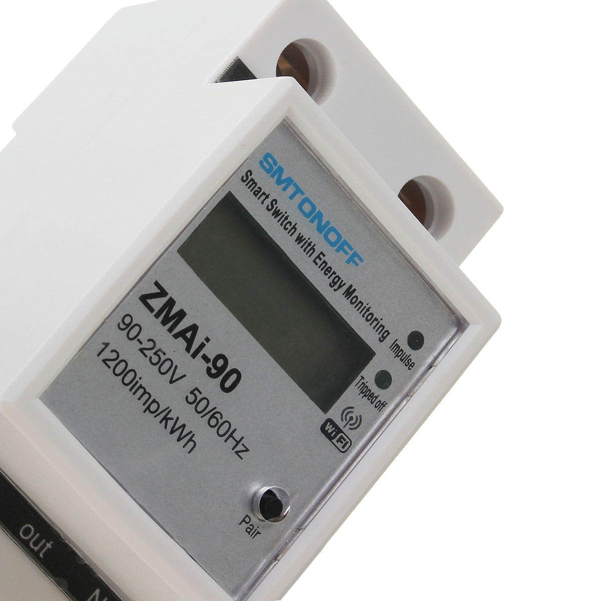 Single Phase Din Rail WIFI Smart Energy Meter Power Consumption kWh Meter Wattmeter 220V/110V AC 50Hz/60hz