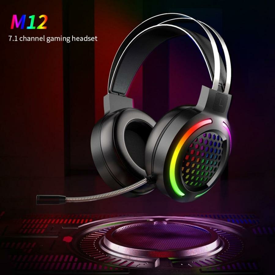 Gaming Headset 7.1 Surround Sound USB 3.5mm Wired RGB Light Gaming Headphones With Microphone For Tablet PC for PS4 Gamer