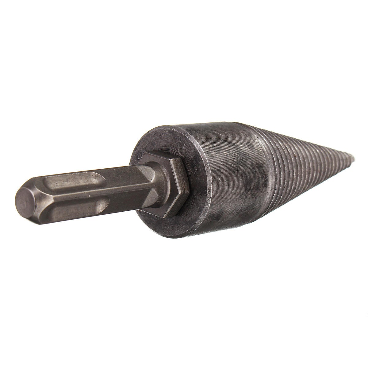 Hex Shank/Square Handle Firewood Splitting Drill Bit Wood Cone Drilling Tool Kit