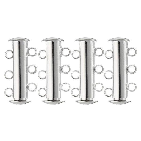5pcs Magnetic Clasp Buckle Hooks With 2/3 Loops Metal Magnetic Buckle DIY Connectors