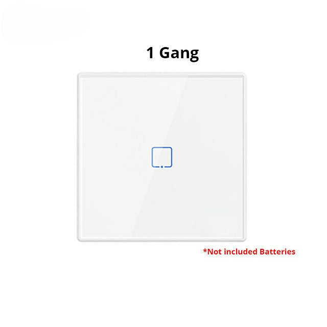 Remote Controller 86 Type Wall Panel Sticky 433MHz RF Remote Control 1/2/3 Gang Works With WiFi Wall Switch